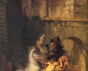 古斯塔夫 莫罗 : Diomedes Devoured by his Horses